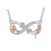 Infinite Symbol Accessories Jewellery Good Sisters Girlfriends Eternal Friendship Necklace For Women